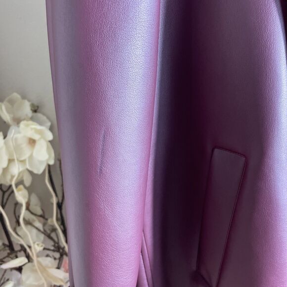 Atlantic Beach Division Of Tiger JLLC Womens Faux Leather Jacket Floral M - Picture 3 of 9